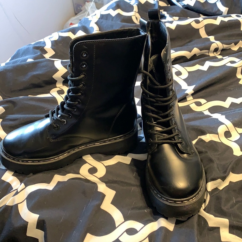 Unilqdy black combat boots